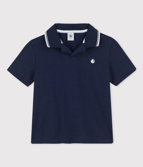 Petit Bateau Clothing / Tops 3Y Short-Sleeved Navy Polo Shirt