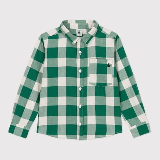 Petit Bateau Clothing / Tops 4Y Flannel Checkered Shirt