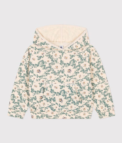 Petit Bateau Clothing / Tops 4Y Flowery Fleece Hoodie