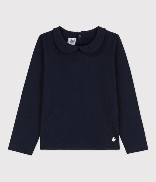 Petit Bateau Clothing / Tops 4Y Navy Long-sleeved Cotton T-shirt