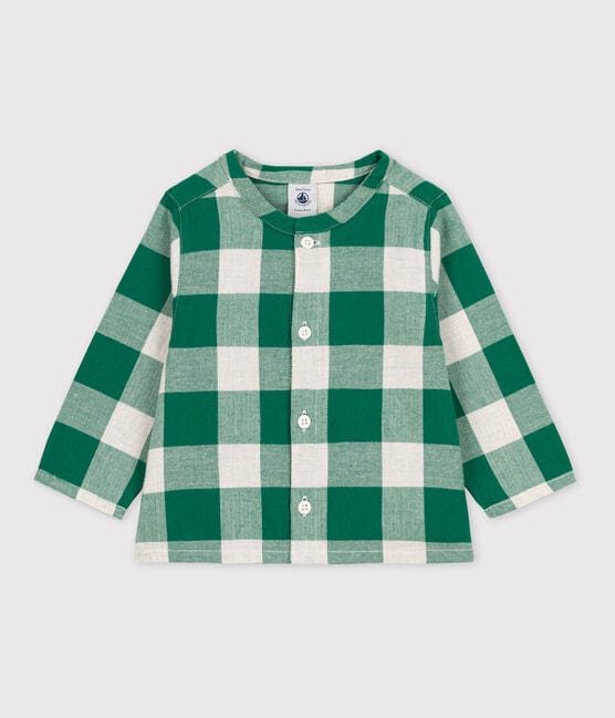 Petit Bateau Clothing / Tops 6M Baby Flannel Checkered Shirt