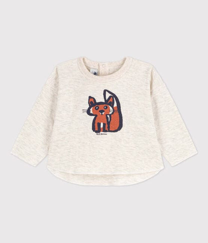 Petit Bateau Clothing / Tops 6M Baby Fox Long-Sleeved T-Shirt