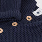 Petit Bateau Clothing / Tops Baby Moss Stitch Cotton Cardigan - Navy