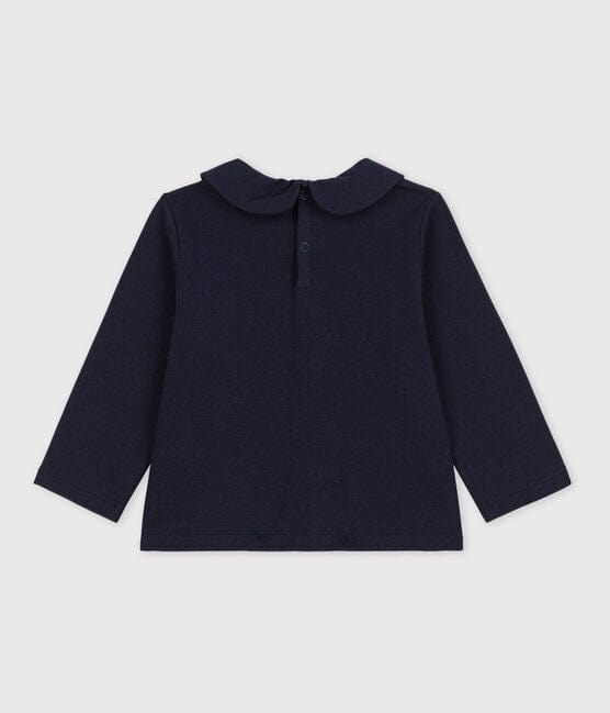 Petit Bateau Clothing / Tops Baby Navy Blouse - Navy Collard