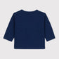 Petit Bateau Clothing / Tops Baby Navy Long-sleeved Cotton T-shirt