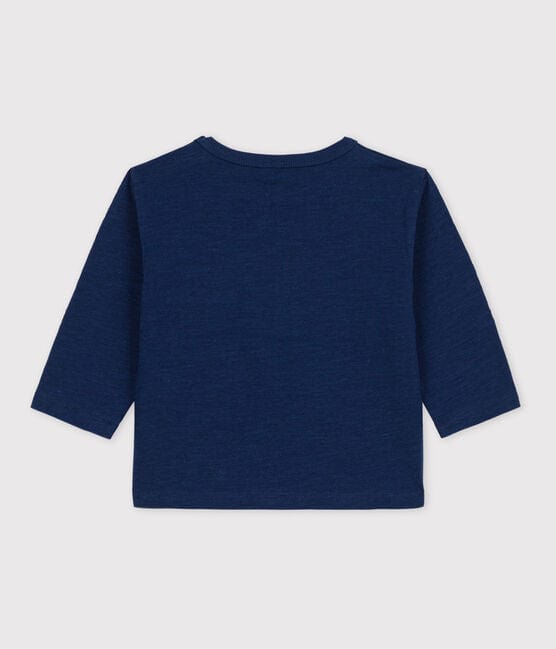 Petit Bateau Clothing / Tops Baby Navy Long-sleeved Cotton T-shirt