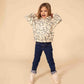 Petit Bateau Clothing / Tops Flowery Fleece Hoodie