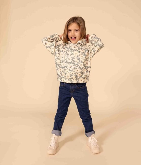 Petit Bateau Clothing / Tops Flowery Fleece Hoodie