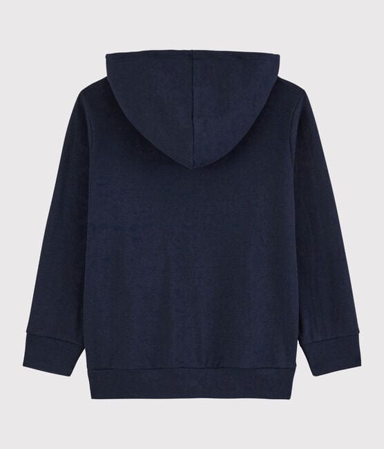 Petit Bateau Clothing / Tops Light Weight Navy Hooded Sweatshirt