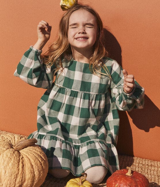 Petit Bateau Clothing / Tops Long-Sleeved Flannel Checkered Dress