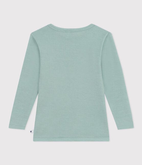 Petit Bateau Clothing / Tops Long-sleeved Wool/Cotton T-shirt - Green