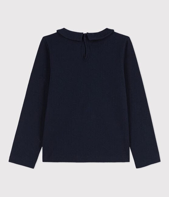 Petit Bateau Clothing / Tops Navy Long-sleeved Cotton T-shirt