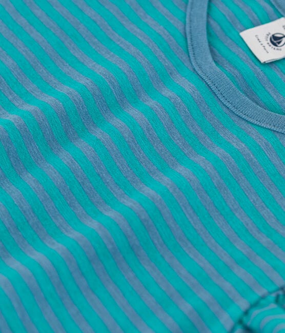 Petit Bateau Clothing / Tops Ruffled-Sleeved Striped Cotton T-Shirt