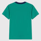 Petit Bateau Clothing / Tops Short-Sleeved Green Cotton T-Shirt