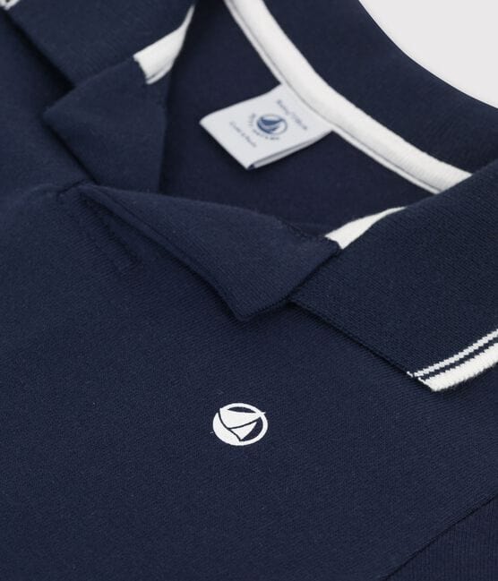 Petit Bateau Clothing / Tops Short-Sleeved Navy Polo Shirt