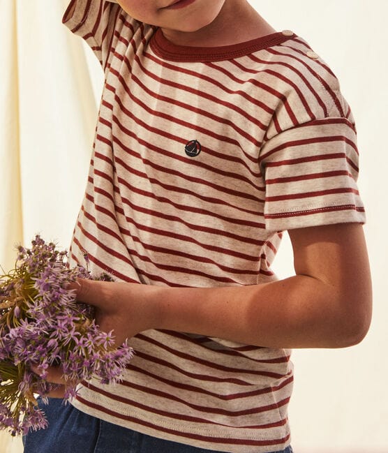 Petit Bateau Clothing / Tops Stripped Short-Sleeved Cotton T-Shirt