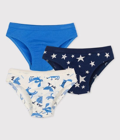 Petit Bateau Clothing / Underwear 2Y Briefs Underwear Animal Pattern- 3-Pack