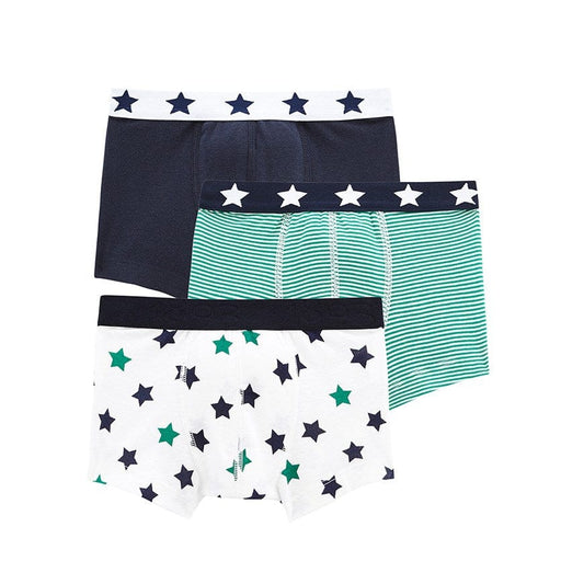 Petit Bateau Clothing / Underwear 2Y PB Boys Boxer 3-pack Stars