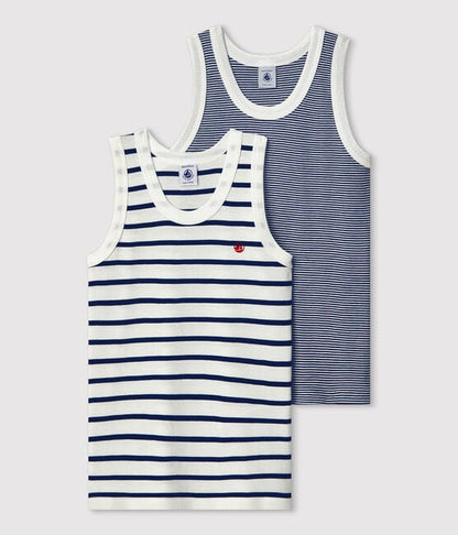 Petit Bateau Clothing / Underwear 2Y Striped Cotton Undershirts