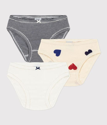 Petit Bateau Clothing / Underwear 2Y Three-Heart Underwear - 3-Pack