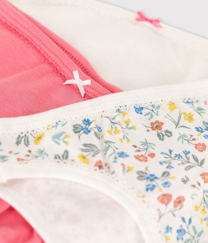 Petit Bateau Clothing / Underwear 3Y Flower Pattern Organic Cotton Underwear - 3-Piece Set