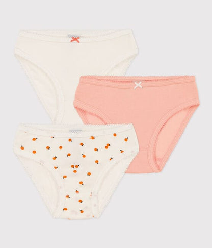 Petit Bateau Clothing / Underwear 3Y Orangette Print Underwear - 3-Piece Set