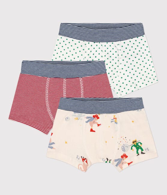 Petit Bateau Clothing / Underwear 4Y Set of 3 Boxers with Glow-in-the-dark Pair