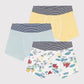 Petit Bateau Clothing / Underwear Explorer Boxer Shorts 3-Pack