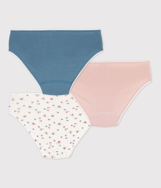 Petit Bateau Clothing / Underwear Floral Cotton and Elastane Underwear - 3-Pack