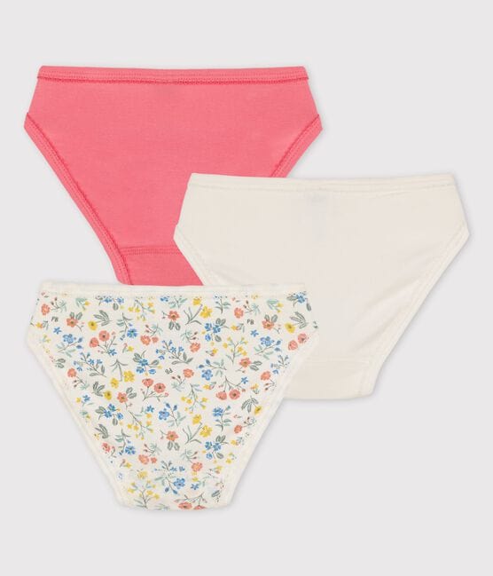 Petit Bateau Clothing / Underwear Flower Pattern Organic Cotton Underwear - 3-Piece Set