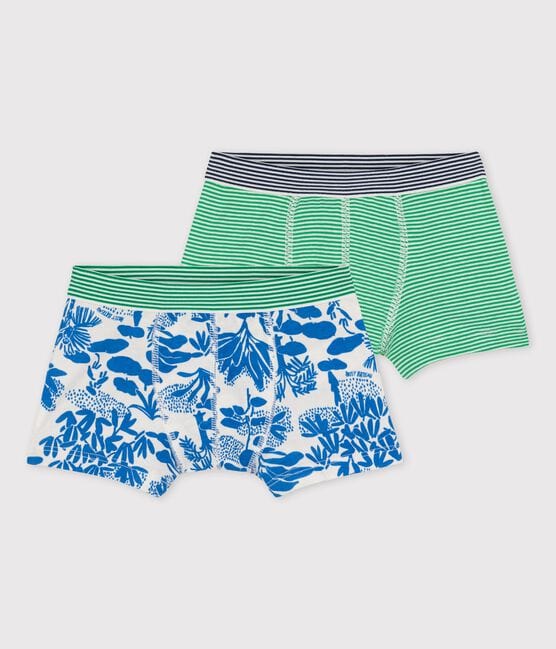 Petit Bateau Clothing / Underwear Jungle Print Boxer Shorts - 2-Pack