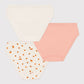 Petit Bateau Clothing / Underwear Orangette Print Underwear - 3-Piece Set