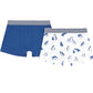 Petit Bateau Clothing / Underwear Pack of 2 Boxers Blue Penguin