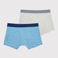 Petit Bateau Clothing / Underwear Pack of 2 Pinstriped Boxer Shorts