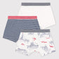 Petit Bateau Clothing / Underwear Paris Theme Boxer Shorts - 3 Pack