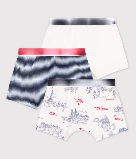 Petit Bateau Clothing / Underwear Paris Theme Boxer Shorts - 3 Pack