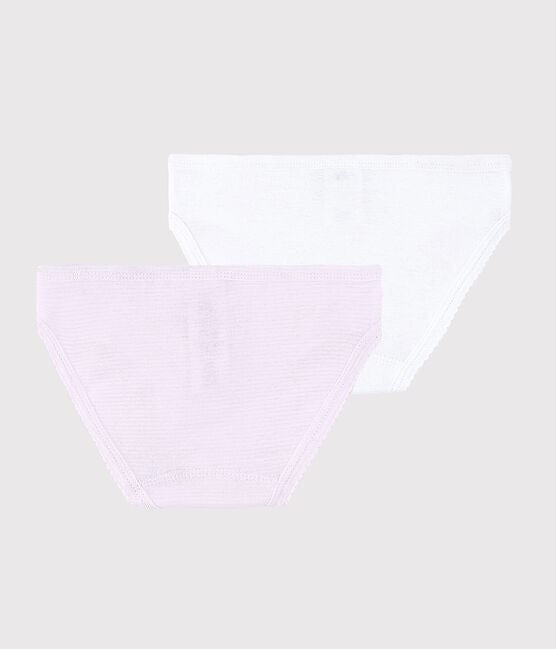 Petit Bateau Clothing / Underwear Pink Pinstriped Organic Cotton Underwear - 2-Pack