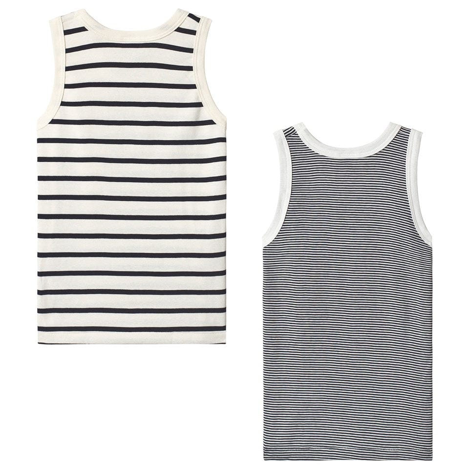 Petit Bateau Clothing / Underwear Set of 2 Striped Tank Tops