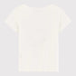 Petit Bateau Tops White Short Sleeve T-shirt with Little Girl Graphic