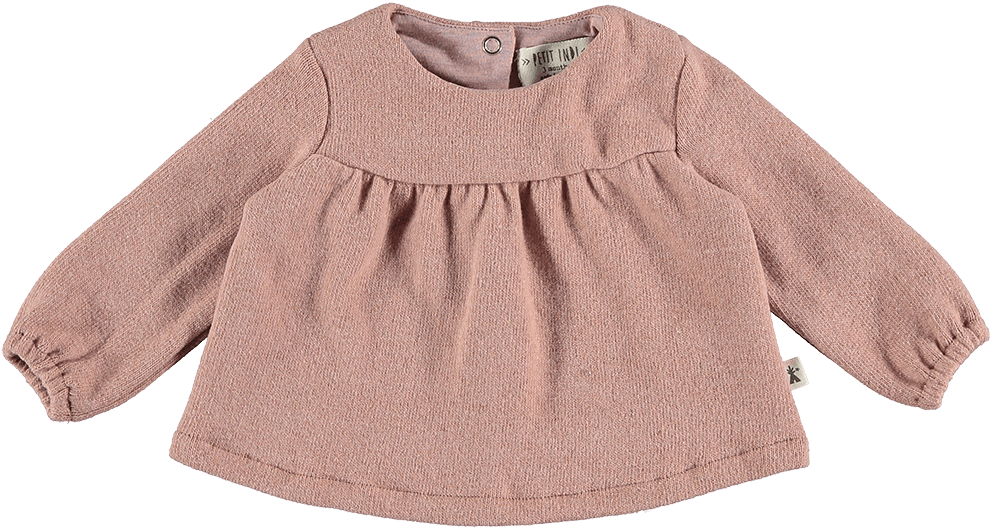 Petit Indi Sweater Dusty Rose Fleece Sweater (Rescues)