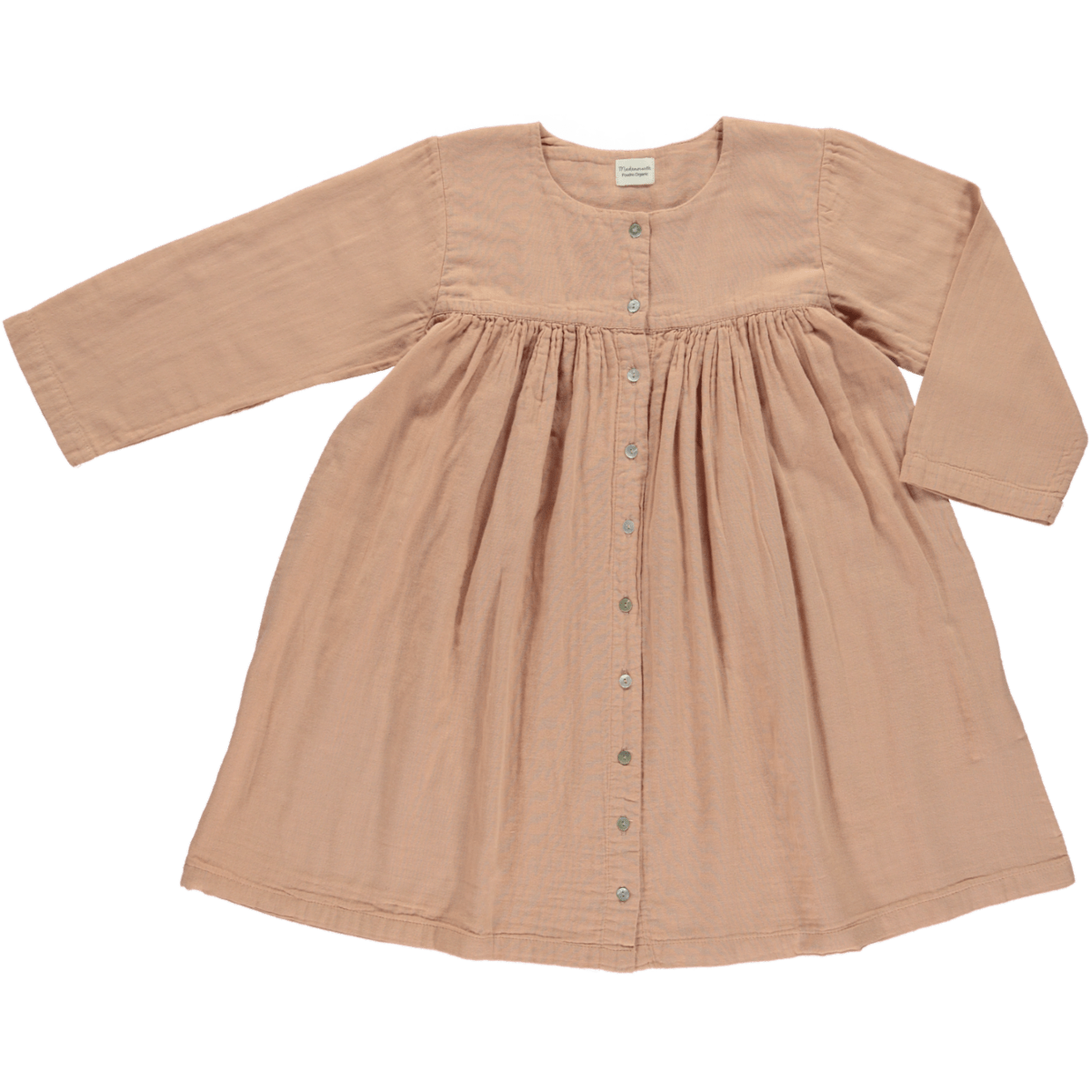 Poudre Organic Clothing / Dresses 10Y Aubépine Dress - Maple Sugar