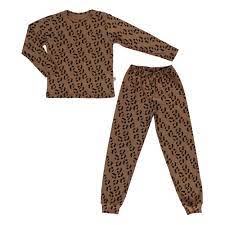 Poudre Organic Clothing / Dresses 3Y Arbousier Pyjamas Leopard
