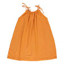 Poudre Organic Clothing / Dresses 3Y Santoline Dress - Russet-Orange