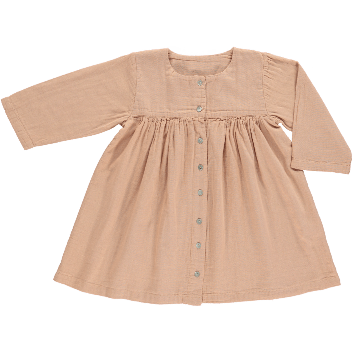 Poudre Organic Clothing / Dresses 4Y Aubépine Dress - Maple Sugar