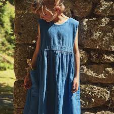 Poudre Organic Clothing / Dresses Mangue Dress - Dazzling Blue