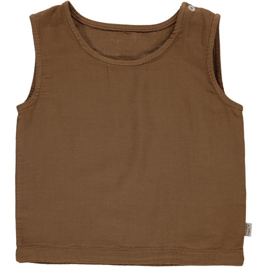 Poudre Organic Clothing / Onesies Brown / 3Y Ceylan Tank Top