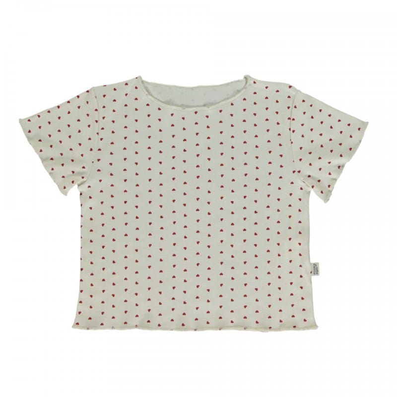 Poudre Organic Clothing / Tops Coeur Lipstick / 3Y Bouleau T-shirt