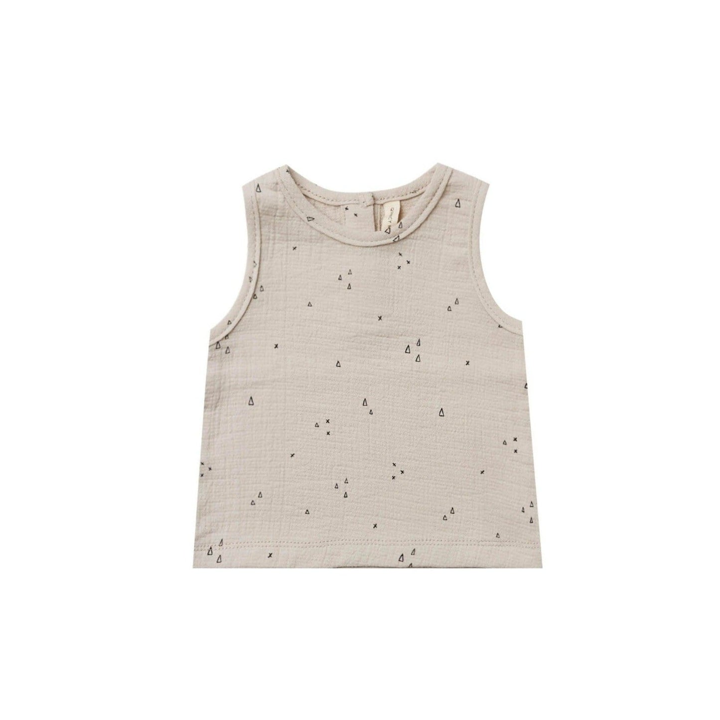 Quincy Mae Tank Woven Tank - Ash