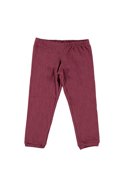 Risu Risu Clothing / Bottoms 3Y Malo Leggings - Burgundy