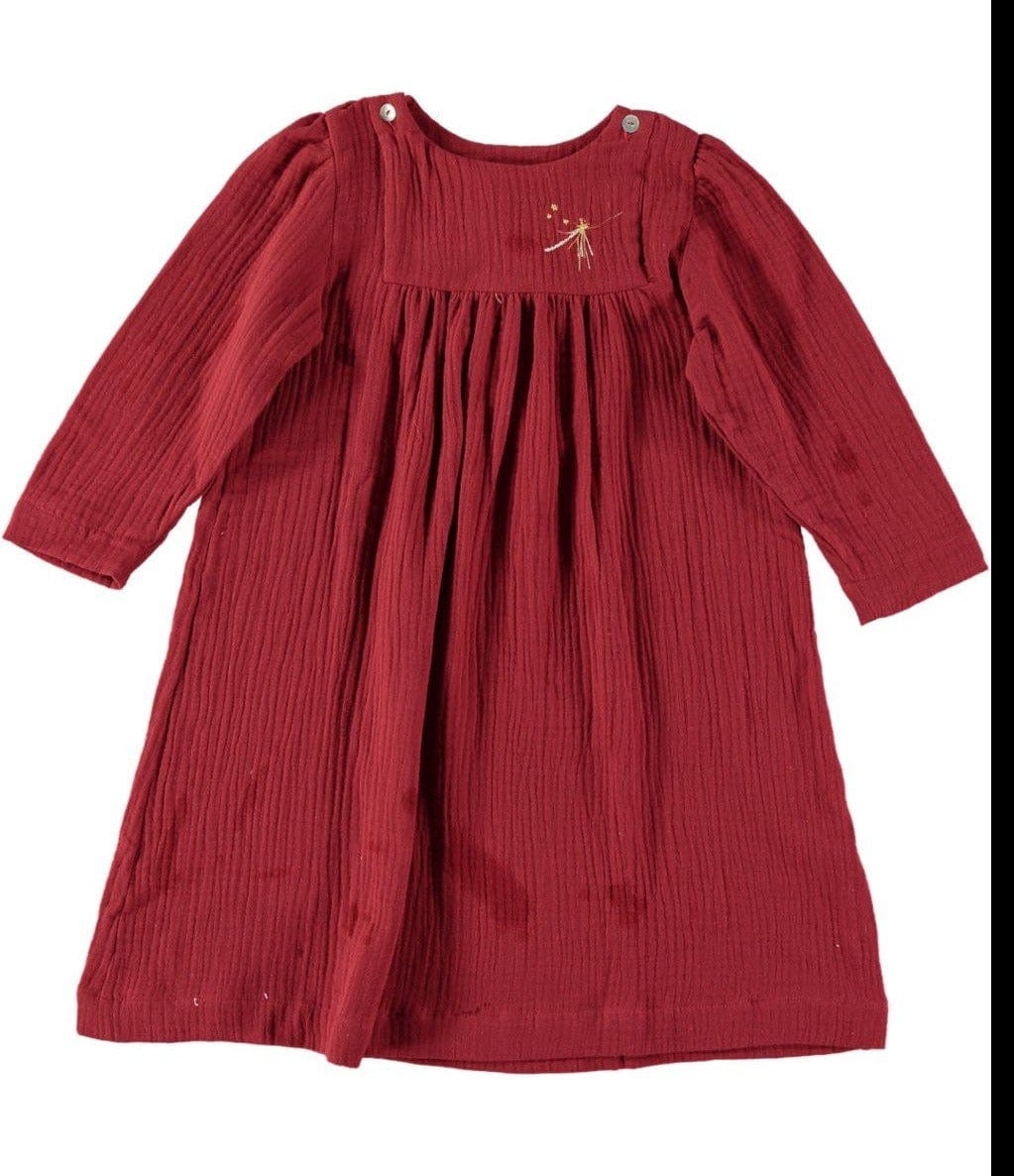 Risu Risu Clothing / PJs 3Y / Red Félicité Nightgown